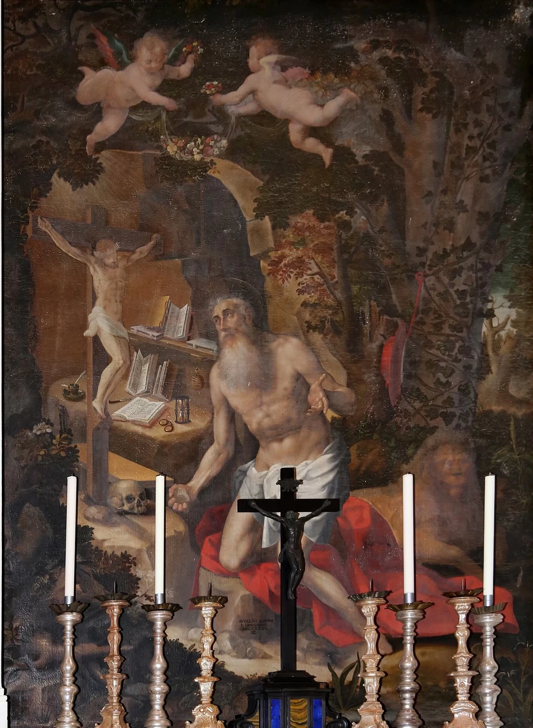 Aurelio Lomi - San Girolamo penitene, Cappella Dal Pozzo, Camposanto monumentale di Pisa